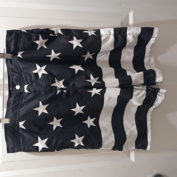 Bioworld Stars & Stripes Mens Swim Trunks Sz L - Picture 2 of 3